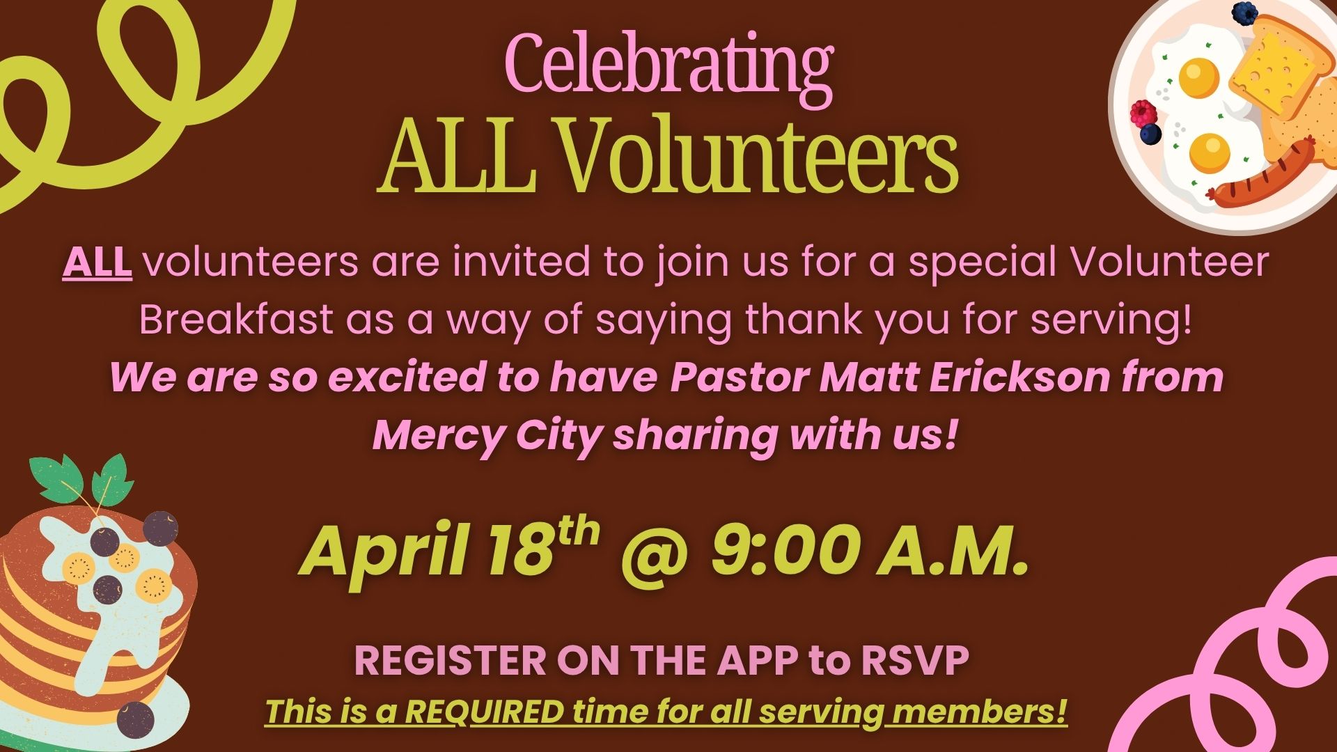 Celebrate Volunteers graphic